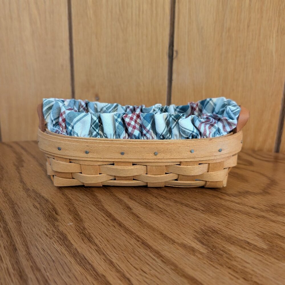 Small 1997 Plaid Longaberger Basket